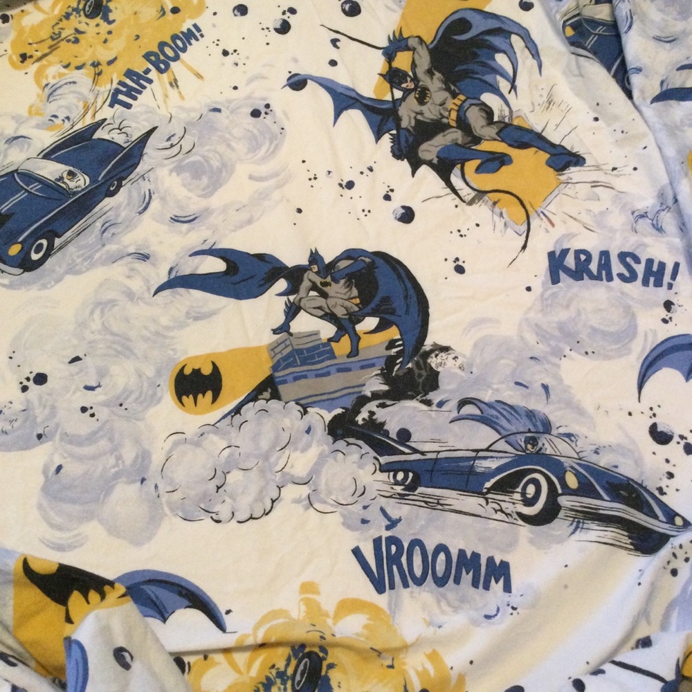 Pottery Barn Kid's Batman Full Sheet Set